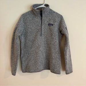 Patagonia gray 3/4 zip fleece